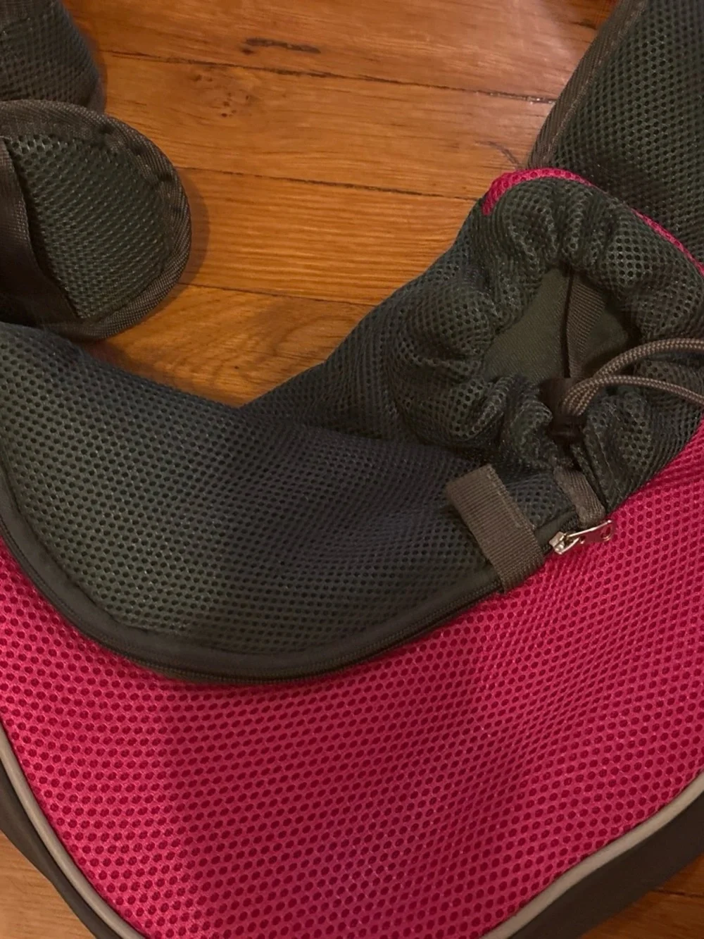 Yudodo Pet Dog Sling carrier bag - Pink & Gray. Used, in excellent condition.